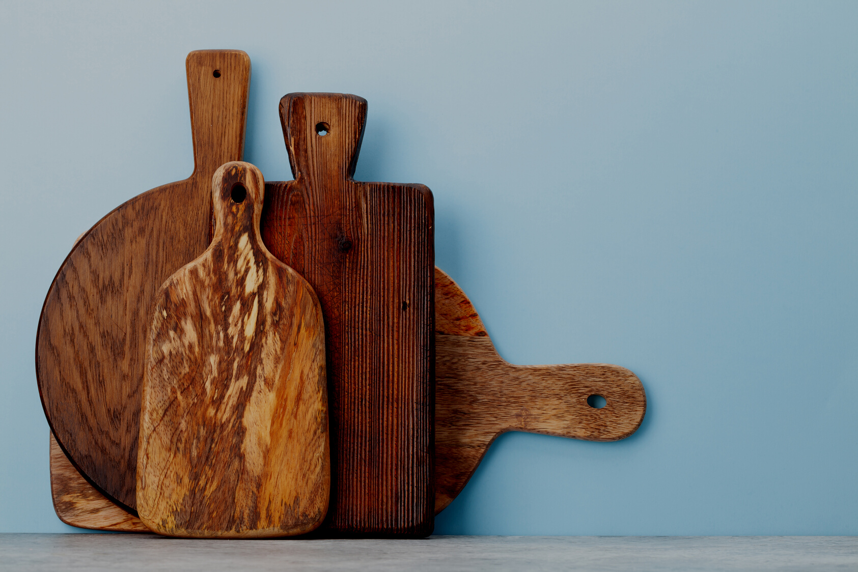 Various cutting boards